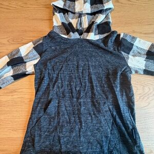 Univibe Monochrome Checkered Hoodie